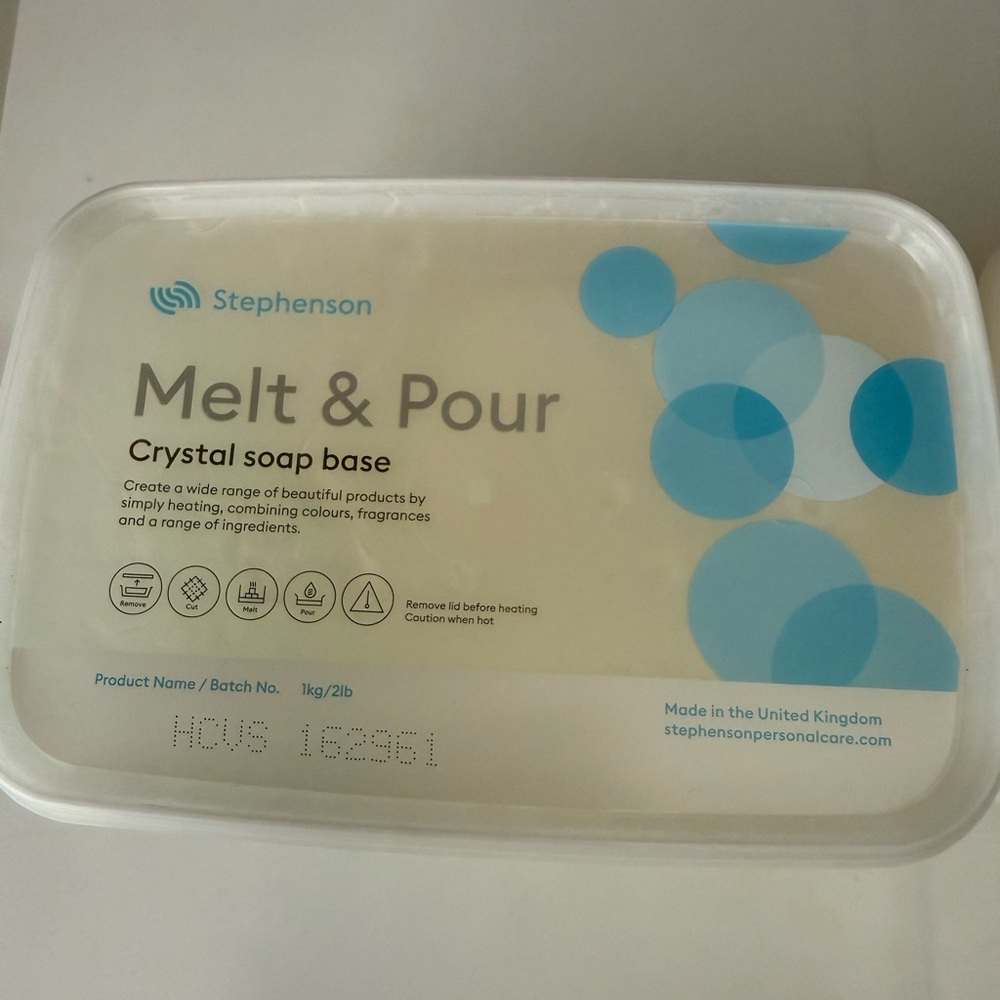 4 Pack of Stephenson Melt & Pour Crystal Soap Base